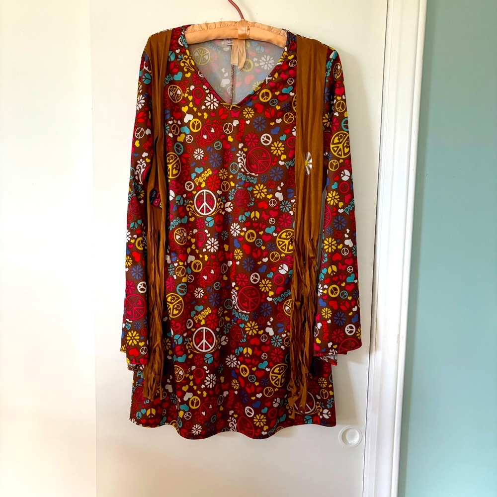 Spirit Halloween Hippie Dress